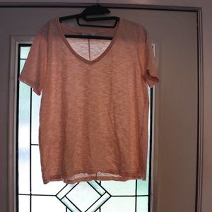 Soma Wknd V Neck L Rose Pink Tee